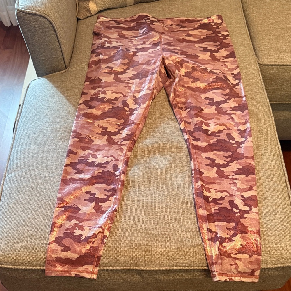 Fabletics Pink Camo Leggings